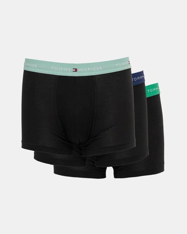 Tommy Hilfiger 3 Pack Mens Colour Waistband Trunks Pack shot