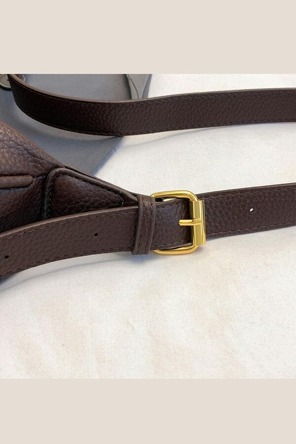 XY LONDON Crescent Shape Shoulder Bag With Crossbody Strap