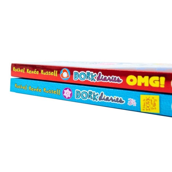 Dork Diaries 2 Book Set - OMG: All About Me Diary & Dork Diaries 3 half: How to Dork Your Diary