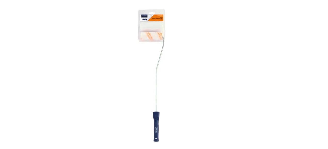 Hamilton for The Trade 3 Piece Reach Roller Set with Long Arm Frame, 4", White/Orange