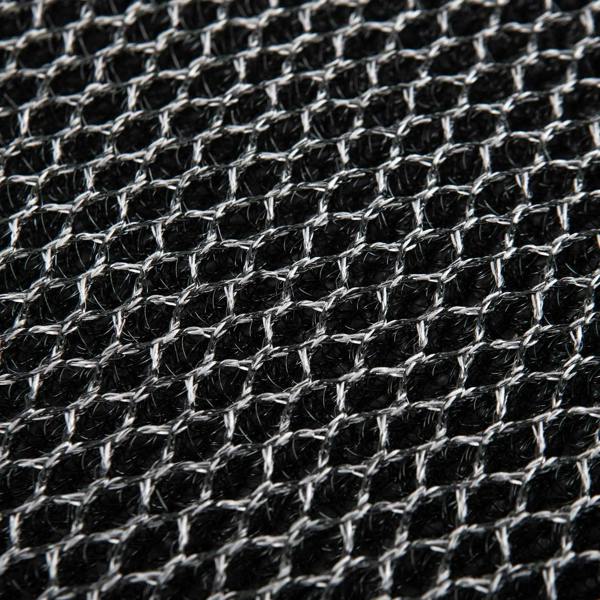 Ultralux Mesh Dirt Trapper Door Mat – Non-Slip Vinyl Indoor/Outdoor Scraper Entrance Mat – Metallic Black & White – Multiple Sizes UMMGR