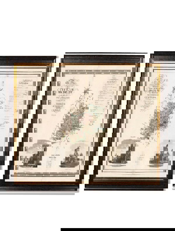 Exceptional Art c.1830 County Maps of England