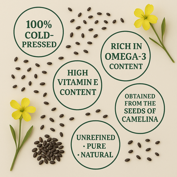 Ol'Vita Camelina Oil  | Cold Pressed | Unrefined