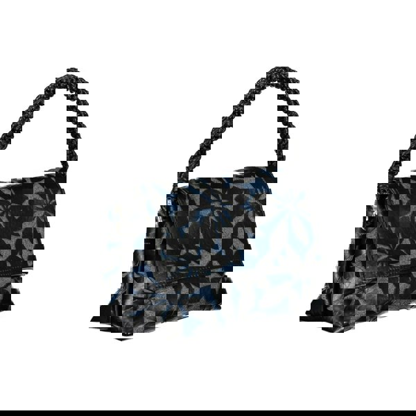 Desigual Floral Print Leather Shoulder Bag