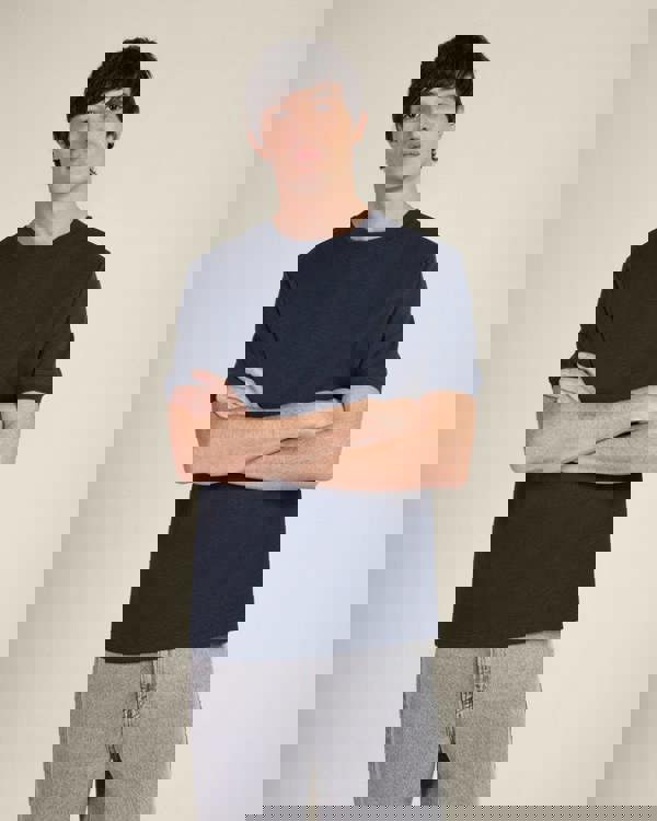 Larsson & Co Heavy T-Shirt With Ribbed Details