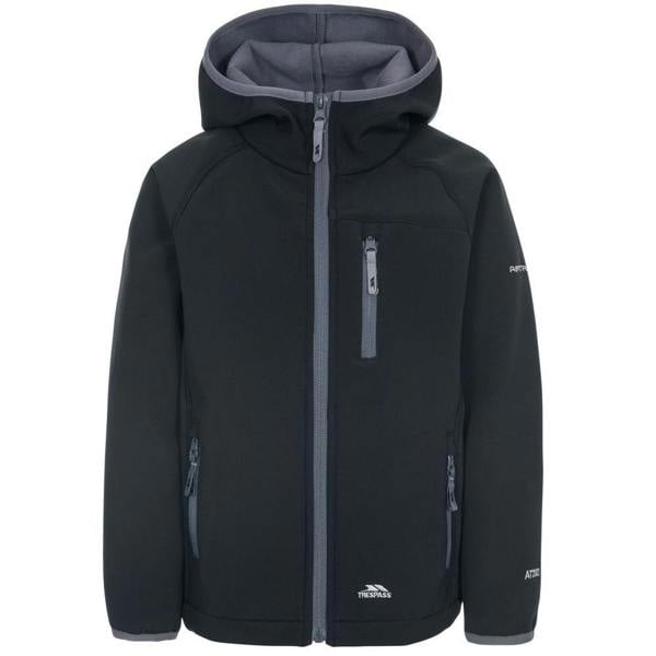 Trespass Childrens/Kids Kian Softshell Jacket - Black - 