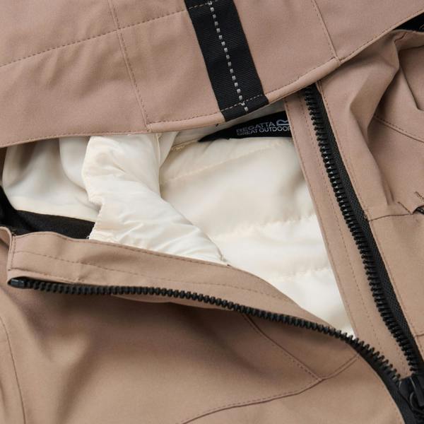 Regatta Womens/Ladies Denbury 3 in 1 Jacket - Mocha/Light Vanilla - 