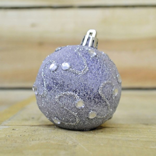 Samuel Alexander 9 Pack Premier 60mm Deluxe Glitter Christmas Tree Baubles - Midnight Blue