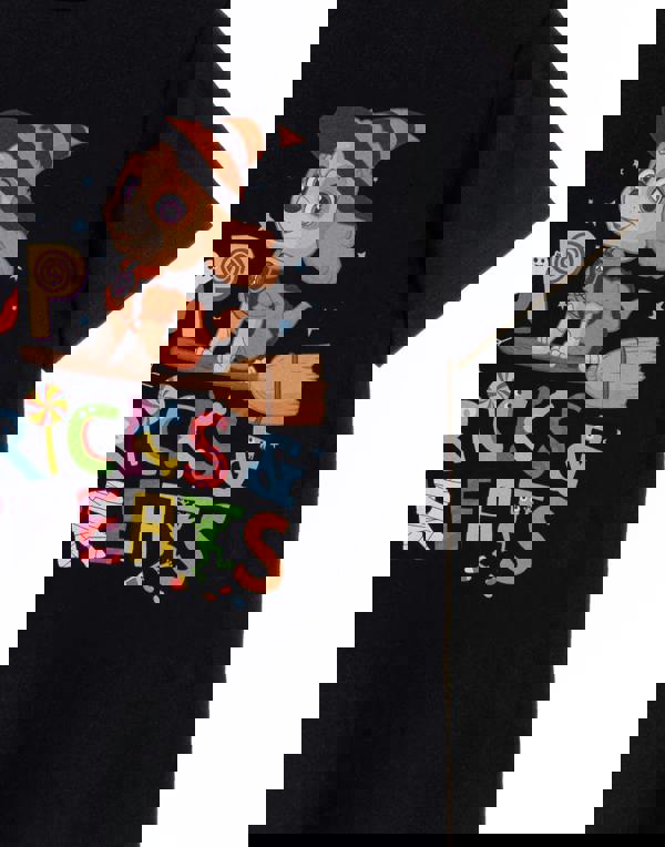 Paw Patrol Girls Black Trick Or Treats Short Sleeved T-Shirt