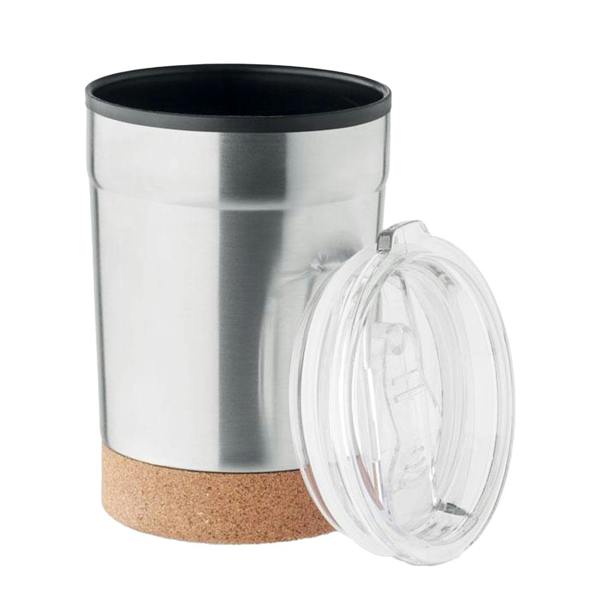 MidOcean Nomu Cork 300ml Tumbler - Matt Silver - 