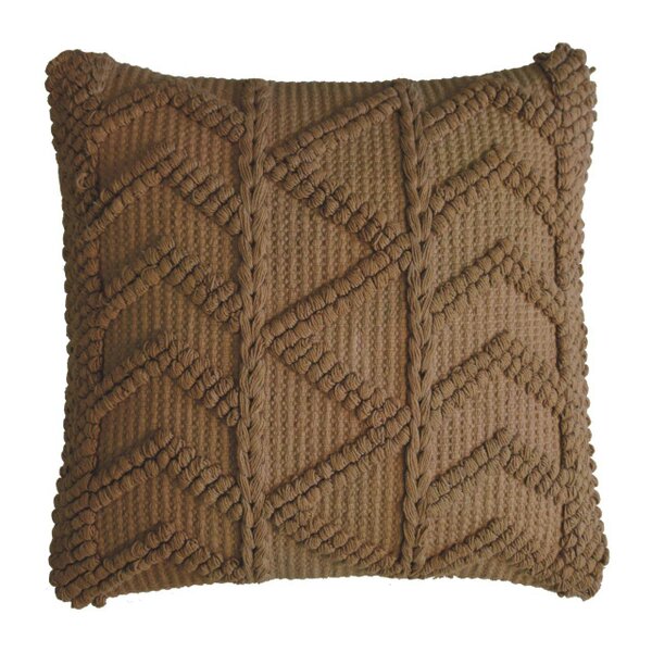 Wyld Haus Set of 2 Snowshill Coffee Zig Zag Handwoven Coffee Cushion Covers