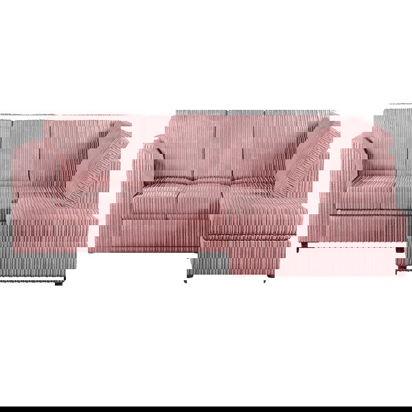 Furnishings For Less Luxor Cord Fabric 4 Seater Corner Sofa Full Back