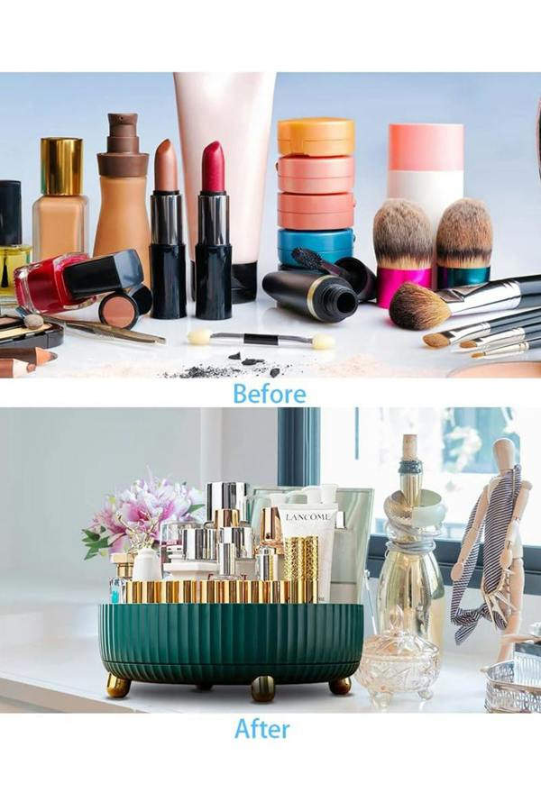 Living and Home 22CM Spinning Skincare Cosmetic Organizer All-purpose Turntable-style Material Storage