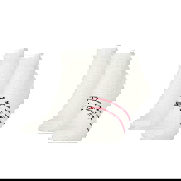 Tommy Hilfiger Sneaker Two Pack Socks White-SPIRALSEVEN DESIGNER MENSWEAR UK