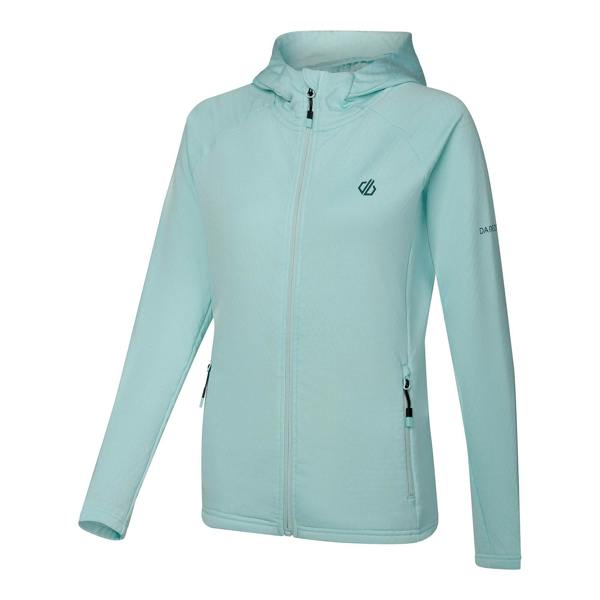 Dare 2B Womens/Ladies Ventura Stretch Hooded Midlayer - Water Ballet - 
