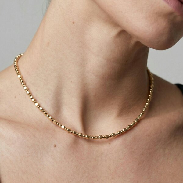 Uchi & Soto Shikaku Gold Small Bead Necklace