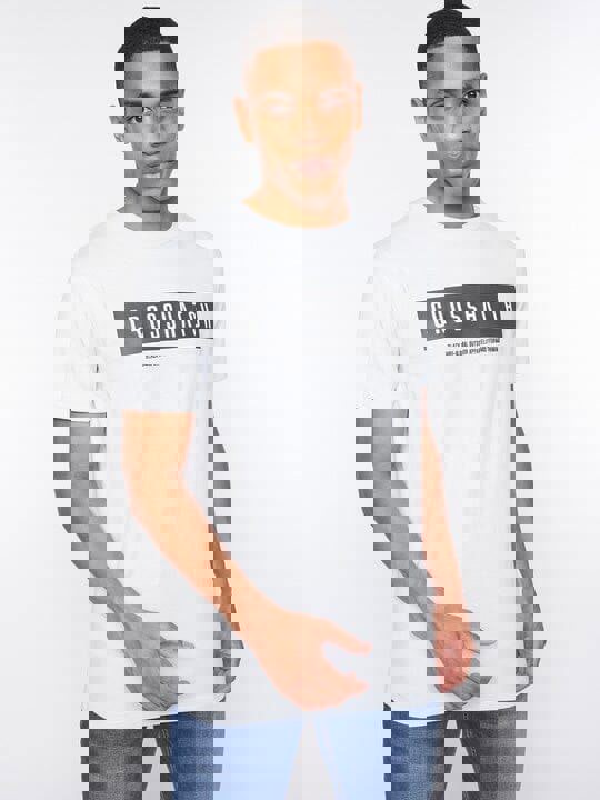 Crosshatch Selworthy T-Shirt Light Blue