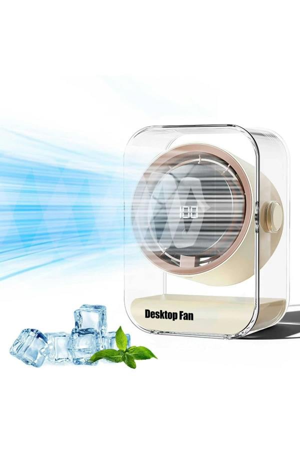 Dyzi Smart Desktop Fan 100 Speed Rechargeable Silent Table Fan
