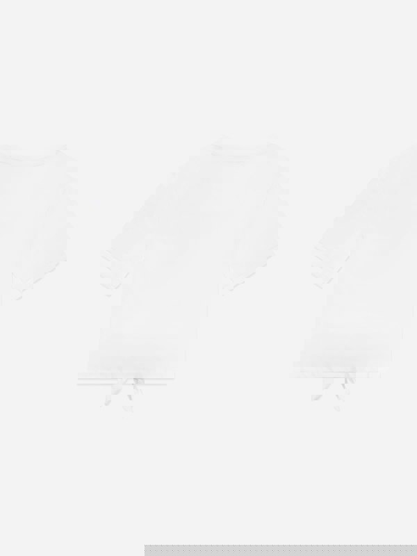 Dolce & Gabbana Kids Dolce & Gabbana Girls Logo Tie Front T-Shirt in White