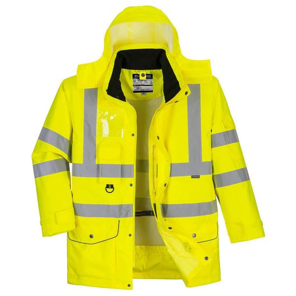 Hi-Vis Breathable 7-in-1 Traffic Jacket Portwest