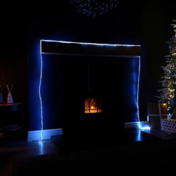 Samuel Alexander 12.8m Compact MicroBrights Christmas Lights with 800 LEDs in White