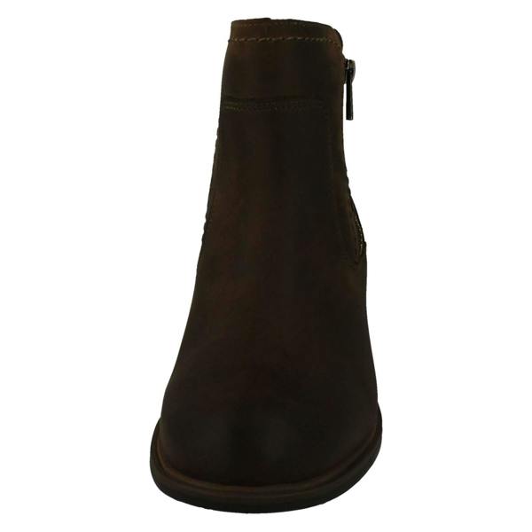 Clarks Ladies Clarks Waterproof Ankle Boots Neva Zip WP