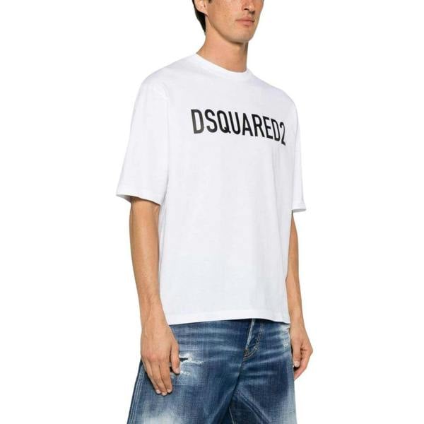 DSquared2 Mens Logo T-Shirt - White - 