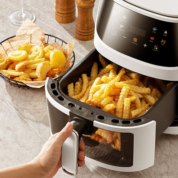 8L Digital Smart Air Fryer with Visible Window Kitchen Appliances Living and Home