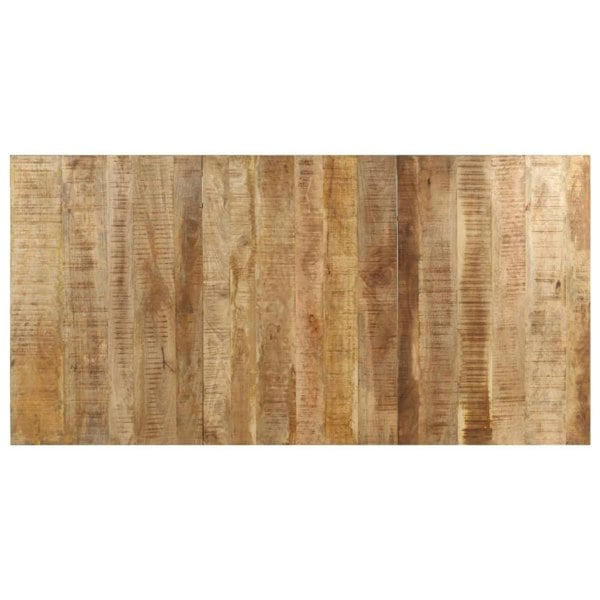 Berkfield Dining Table 200x100x76 cm Rough Mango Wood