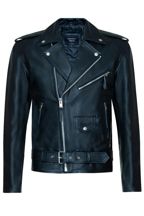 Infinity Leather Men's Brando RED INDIAN Cowhide Jacket - Osasco
