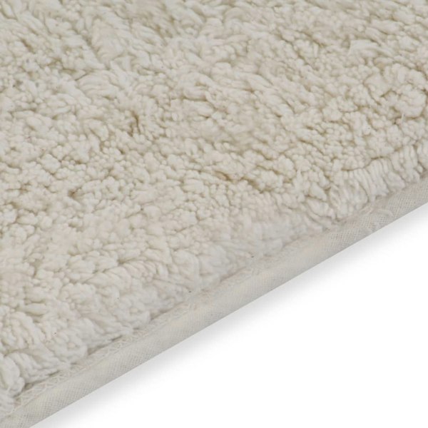 Berkfield Bathroom Mat Set 2 Pieces Fabric White