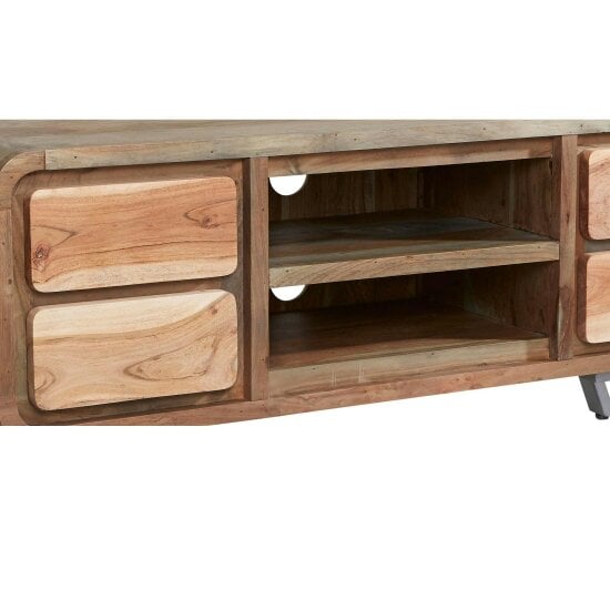Wyld Haus Los Angeles Reclaimed Wood and Metal TV Media Unit 2 Drawers 1 Shelf