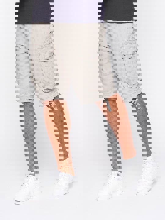 Crosshatch Jamstar Cargo Shorts Light Grey