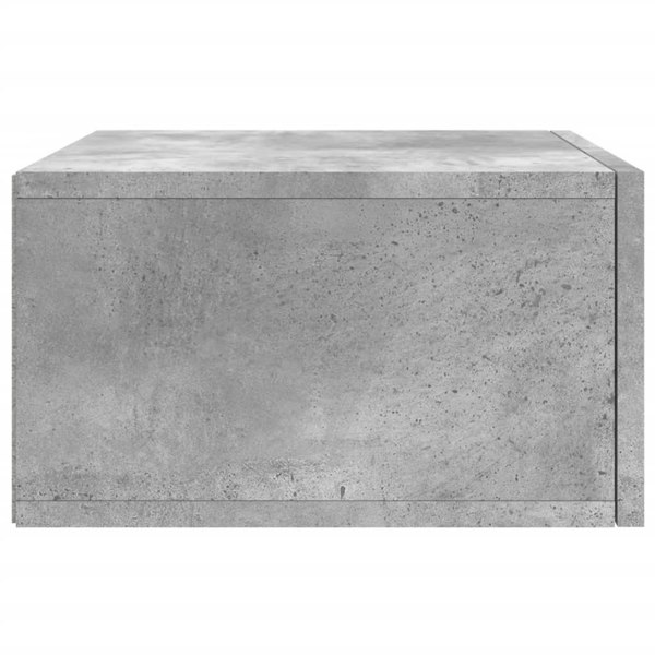 Berkfield Wall-mounted Bedside Cabinet Concrete Grey 35x35x20 cm