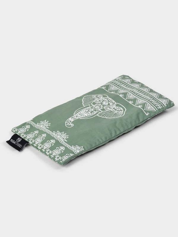 Yoga Studio Lavender & Linseed Aztec Elephant Eye Pillow - Sage Green Aztec Elephant