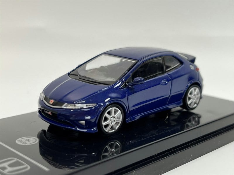 honda civic type r fn2 euro sapphire blue rhd 1:64 scale paragon 64 65396