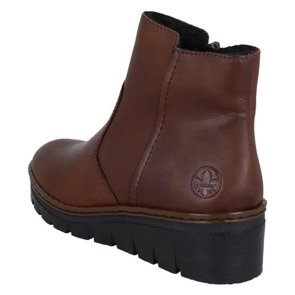 Rieker Ladies Rieker Fleece Lined Ankle Boots X9165