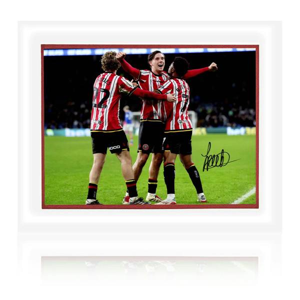 Sydie Peck Signed Sheffield United Deluxe Mount