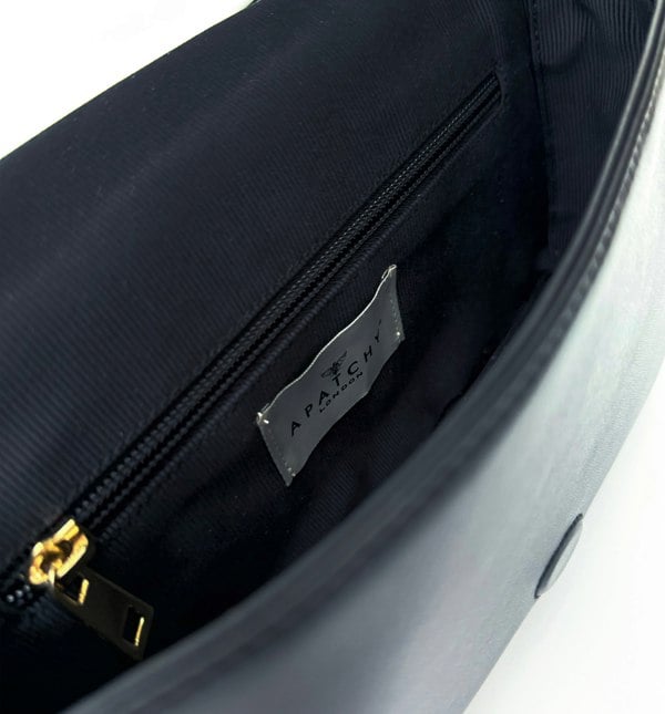 Apatchy London The Mimi Maxi Navy Leather Bag