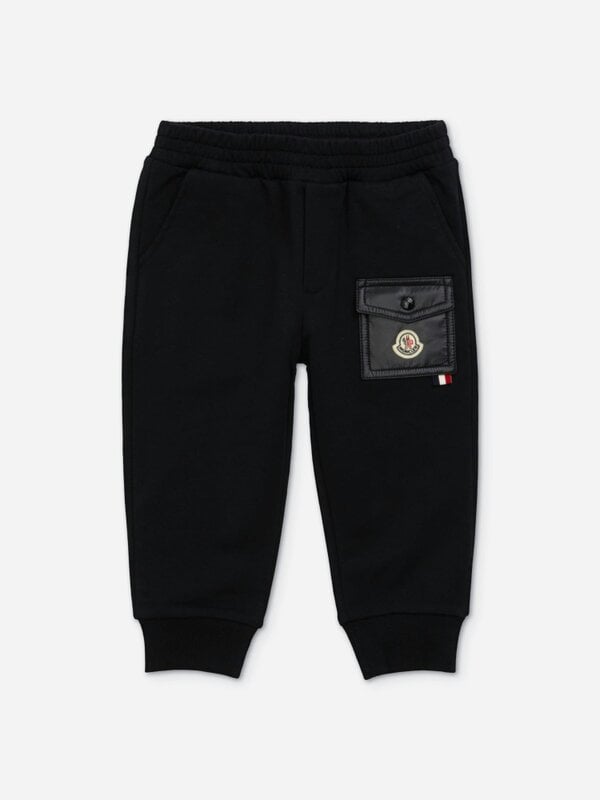 Moncler Enfant Baby Boys Logo Pocket Joggers in Black