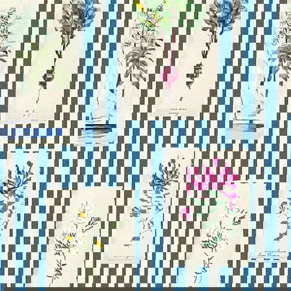 Joules Gallery Wall Stripe Wallpaper | Blue