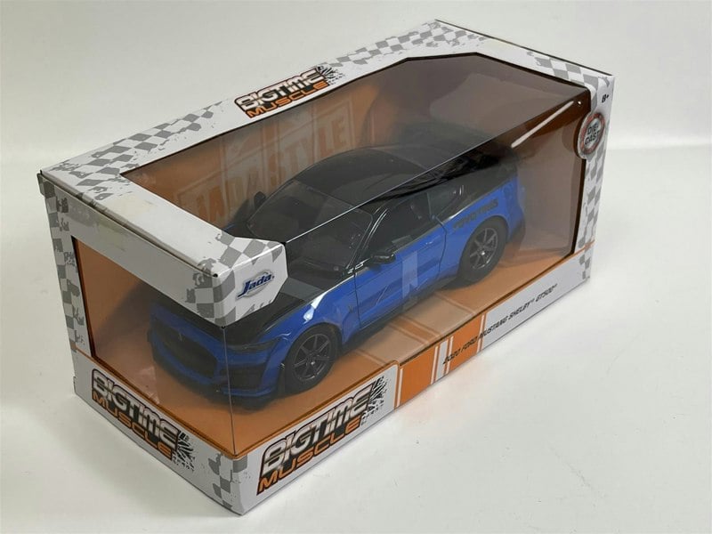 Jada Ford Mustang Shelby GT500 2020 Blue Big Time Muscle 1:24 Scale Jada 33881