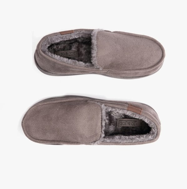 Jo & Joe DRYSDALE Mens Slippers Grey