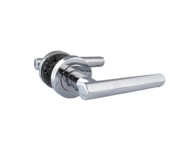EDH Door Hardware Straight T Bar Internal Latch & Tubular Latch, Essential Sets for Internal, Featuring Polished Chrome Finish