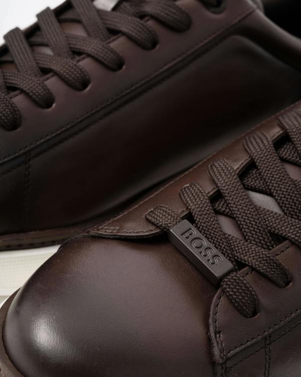 BOSS Orange Bulton Runn bufwtL Mens Trainers - Dark Brown 201