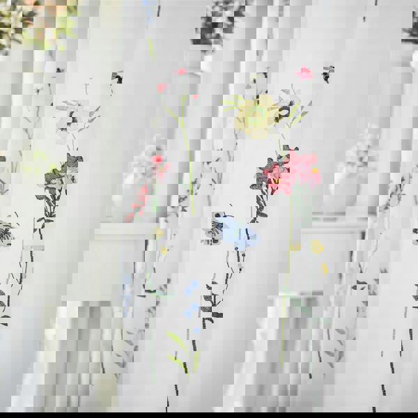 Luxury Living Spring Embroidered Voile Curtains