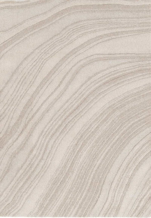 Pure Cream Rug – Soft 3D Texture Abstract Design