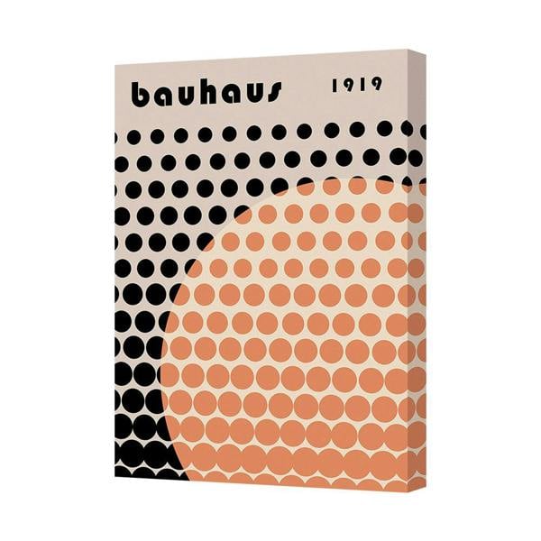Benjamin Tate Design Bauhaus 1919 Dot Pattern Canvas Art Print Wall Decor
