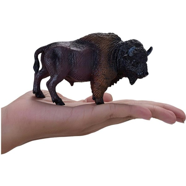 Mojo Fun American Bison Buffalo Wild Animal Toy Figure 11 cm Approx Length - 381076