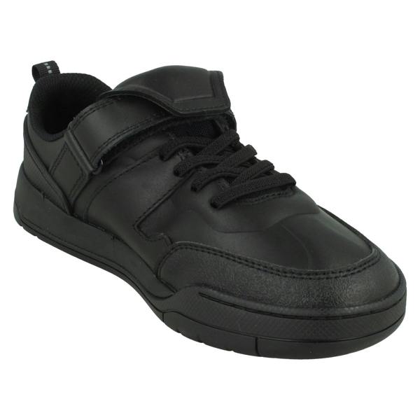 Clarks Boys Clarks Fold-Over Tongue School Shoes Laser Track Y